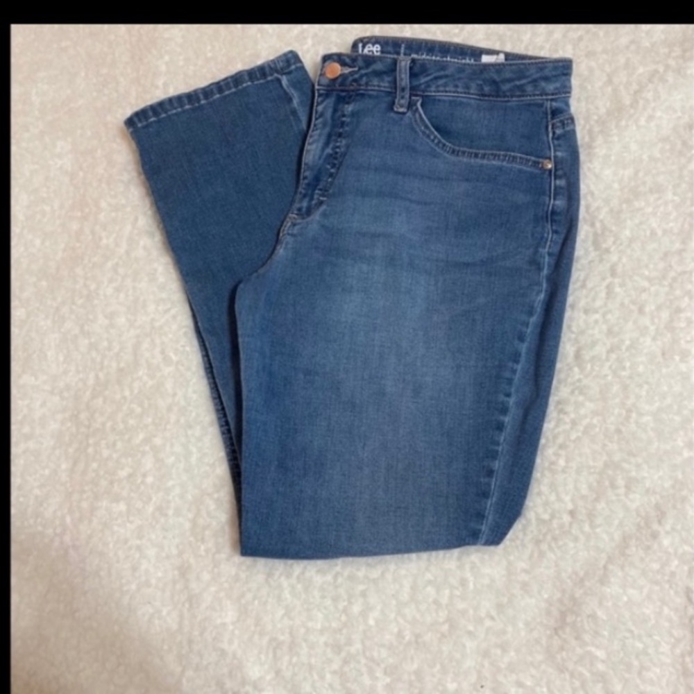 2 pairs of  straight leg petite jeans